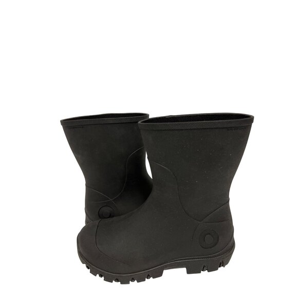 Bogs Bloom Essential Kids Unisex Mid Rain Boot Black Pull On Warm Size K13 13 - Picture 6 of 10